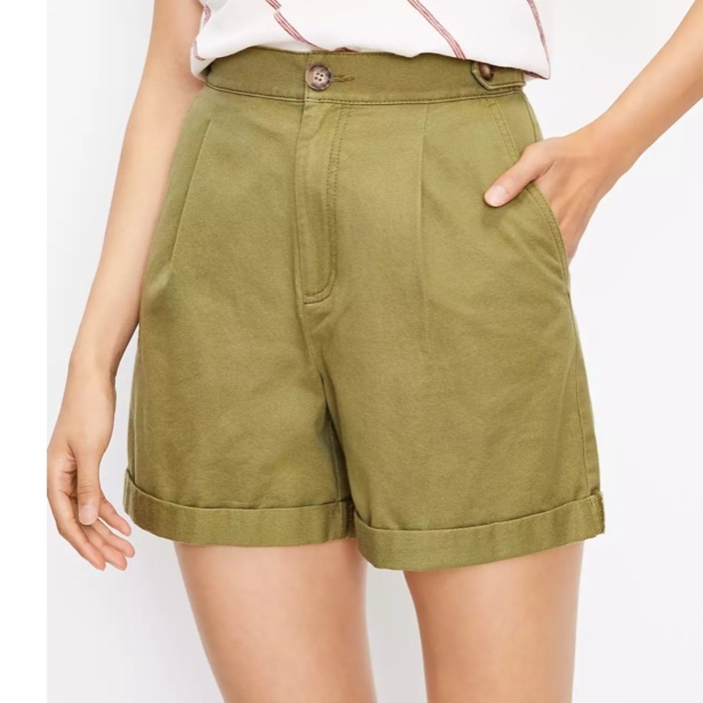 NWT LOFT‎ Women's Pull On Shorts In Twill